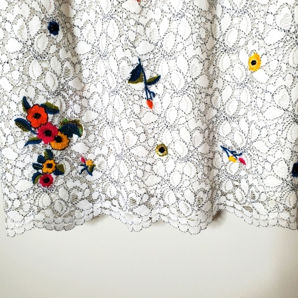 Anthropologie Maeve Macie Lace Embroidered Tank Blouse Top - Picture 8 of 14